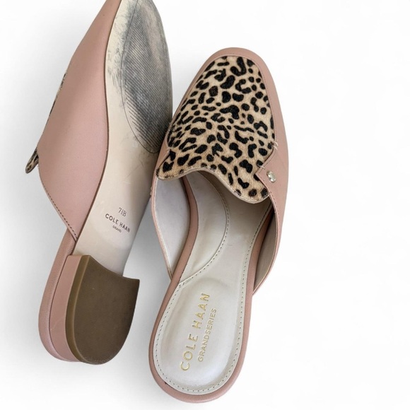 Cole Haan Women's Mules in Leopard and Pink - Picture 4 of 5